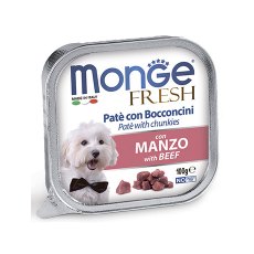 Monge Dog Fresh Beef / Влажный корм Консервы Монж Фреш для взрослых собак Говядина (цена за упаковку)