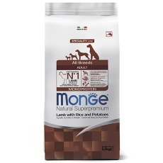 Monge Dog Monoprotein Speciality Adult Lamb & Rice / Сухой корм Монж для взрослых собак всех пород Ягненок с рисом и картофелем