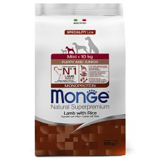 Monge Dog Speciality Puppy Mini Lamb & Rice / Сухой корм Монж Спешиалити для Щенков Мелких пород Ягненок с рисом
