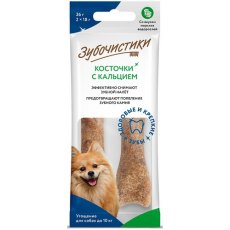 Зубочистики Лакомство для собак до 10 кг для Чистки зубов Косточка жевательная со вкусом Морских водорослей