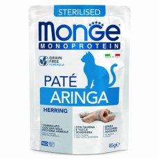 Monge Cat Monoprotein / Консервы Монж Монопротеиновые для стерилизованных кошек из Сельди (цена за упаковку)