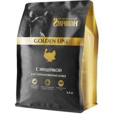 Четвероногий Гурман Golden Line / Сухой корм Золотая линия для стерилизованных кошек с Индейкой