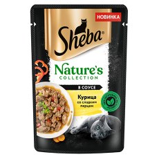 Sheba Natures / Паучи Шеба для кошек Курица и Паприка Паучи (цена за упаковку)