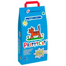 PrettyCat Naturel цеолит + силикагель / Наполнитель для кошачьего туалета ПриттиКэт Впитывающий Без аромата