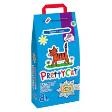 PrettyCat Naturel цеолит + силикагель / Наполнитель для кошачьего туалета ПриттиКэт Впитывающий с ароматом Лаванды