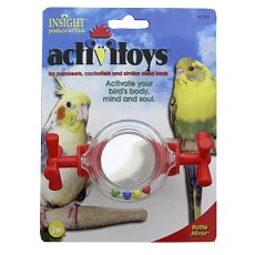 JW Activitoys Rattle Mirror / Игрушка для птиц Вращающееся зеркальце погремушка пластик JW Activitoys Rattle Mirror / Игрушка для птиц Вращающееся зеркальце погремушка пластик