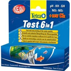 TetraTest 6 в 1 GH/KH/NO2/NO3/pH/Cl полоски для пресной воды