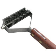 Show Tech / Стриппинг Шоу Тех с деревянной ручкой для очень мягкой шерсти 27 ножей