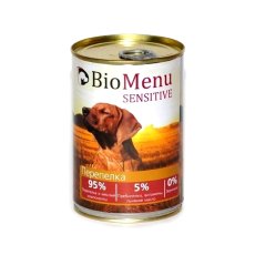 BioMenu Sensitive Консервы для Собак Перепелка Цена за упаковку 410x12 BioMenu Sensitive Консервы для Собак Перепелка Цена за упаковку 410x12