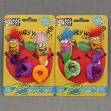 Fat Cat Springy Worms / Игрушка Фэт Кэт для кошек Червяк пружинка Мягкая