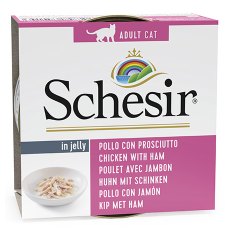 Schesir / Влажный корм Консервы Шезир для кошек Курица ветчина (цена за упаковку)