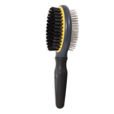JW Grip Soft Double Sided Brush / Щетка для кошек Двухсторонняя щетиновая + массажная Большая JW Grip Soft Double Sided Brush / Щетка для кошек Двухсторонняя щетиновая + массажная Большая