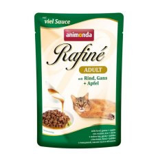 Animonda Rafine Soupe Adult / Паучи Анимонда для кошек коктейль из Говядины, мяса Гуся и Яблок (цена за упаковку)