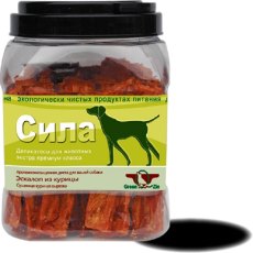 Green Qzin Сила / Лакомство Грин Кьюзин для собак сушеная Куриная вырезка