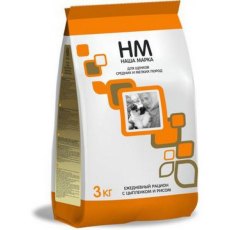 Наша Марка / Сухой корм для Щенков Мелких и Средних пород Цыпленок и рис