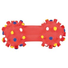 Trixie / Игрушка Трикси для собак "Гантель игольчатая" Бесшумная латекс Trixie / Игрушка Трикси для собак "Гантель игольчатая" Бесшумная латекс
