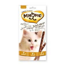 Мнямс Лакомство для кошек Лакомые палочки 13,5 см Цыпленок и Утка Мнямс Лакомство для кошек Лакомые палочки 13,5 см Цыпленок и Утка