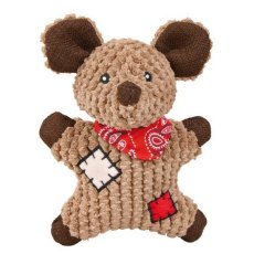 Trixie / Игрушка Трикси для собак "Мышь с заплатками" с пищалкой текстиль