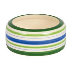 Trixie / Миска Трикси для хомяка Керамическая Зеленые полоски