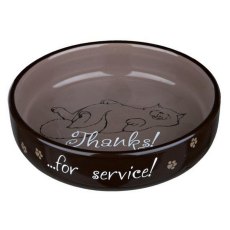 Trixie Thanks for Service / Миска Трикси для кошек Коротконосых пород Керамическая