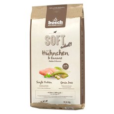 Bosch Soft Chicken & Banana / Полувлажный Монопротеиновый Беззерновой корм Бош для собак Курица Банан