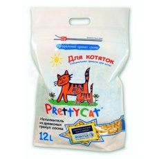 PrettyCat Wood Granules / Наполнитель для кошачьего туалета ПриттиКэт Вуд Гранулс Древесный для Котят