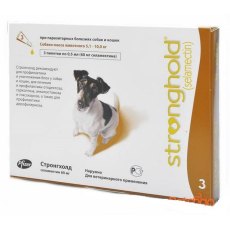 Zoetis Stronghold / Капли Стронгхолд Инсектоакарицидные для собак весом от 5 до 10 кг 12% 60мг
