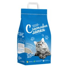 Счастливые лапки Наполнитель для кошачьего туалета Комкующийся