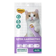 Мнямс Крем-лакомство для кошек с Тунцом Кацуо и Магуро Мнямс Крем-лакомство для кошек с Тунцом Кацуо и Магуро