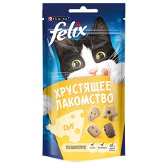 Felix Хрустящее лакомство / Лакомство Пурина Феликс для взрослых кошек с сыром Felix Хрустящее лакомство / Лакомство Пурина Феликс для взрослых кошек с сыром