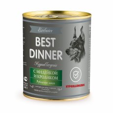 Best Dinner Exclusive Vet Profi Hypoallergenic / Консервы Бест Диннер для собак с Индейкой и кроликом (цена за упаковку) Best Dinner Exclusive Vet Profi Hypoallergenic / Консервы Бест Диннер для собак с Индейкой и кроликом (цена за упаковку)