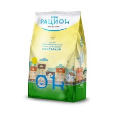 Наш Рацион / Сухой корм для взрослых кошек с Индейкой