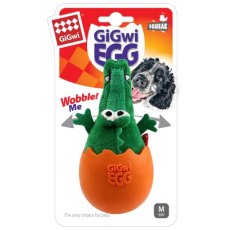 GiGwi Dog GiGwi EGG / Игрушка Гигви для собак Крокодил в яйце с пищалкой