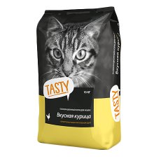 Tasty / Сухой корм Тейсти для кошек Вкусная Курица