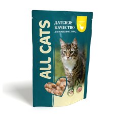 All Cats / Паучи Ол Кэтс для кошек Курица в соусе (цена за упаковку)