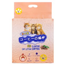 Hakase Arekkusu Bio Clumping Coffee / Наполнитель Хакасэ Ареккусу для кошачьего туалета Кофе Комкующийся