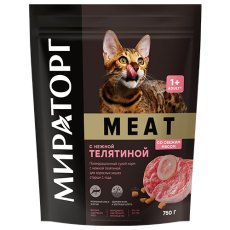 Мираторг Meat / Сухой корм для взрослых кошек с нежной Телятиной