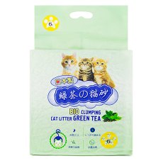 Hakase Arekkusu Bio Clumping Green tea / Наполнитель Хакасэ Ареккусу для кошачьего туалета Зеленый чай Комкующийся