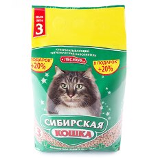 Сибирская Кошка Наполнитель д/котят комкующийся 3л