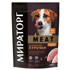 Мираторг Meat / Сухой корм для взрослых собак Мелких пород из ароматной Курочки