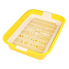 Сибирская Кошка / Туалет-лоток для кошек с Сеткой высокие ножки Цвета в ассортименте