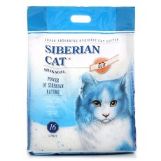 Сибирская Кошка Элита / Наполнитель для кошачьего туалета Силикагель Синие гранулы