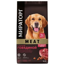 Мираторг Meat / Сухой корм для взрослых собак Средних и Крупных пород с сочной Говядиной