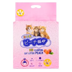 Hakase Arekkusu Bio Clumping Peach / Наполнитель Хакасэ Ареккусу для кошачьего туалета Персик Комкующийся