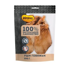 Мнямс 100% Натуральное лакомство для собак Уши Говяжьи