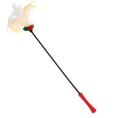 GiGwi Cat X-mas Tales teaser / Игрушка Гигви для кошек Дразнилка с пером и колокольчиком