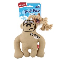 GiGwi Dog Puffer Zoo / Игрушка Гигви для собак Обезьяна с пищалкой