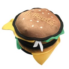 GiGwi Dog Trick-o-Treats! / Игрушка Гигви для собак Бургер с пищалкой с нишей под лакомство