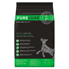 PureLuxe Puppy Highly Active Show Dog Turkey Salmon Grain free / Сухой Беззерновой корм ПьюаЛюкс для Щенков Активных и Выставочных собак Индейка Лосось