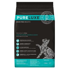 PureLuxe Kitten Chicken Chickpeas Salmon Grain free / Сухой Беззерновой корм ПьюаЛюкс для Котят Курица нут лосось